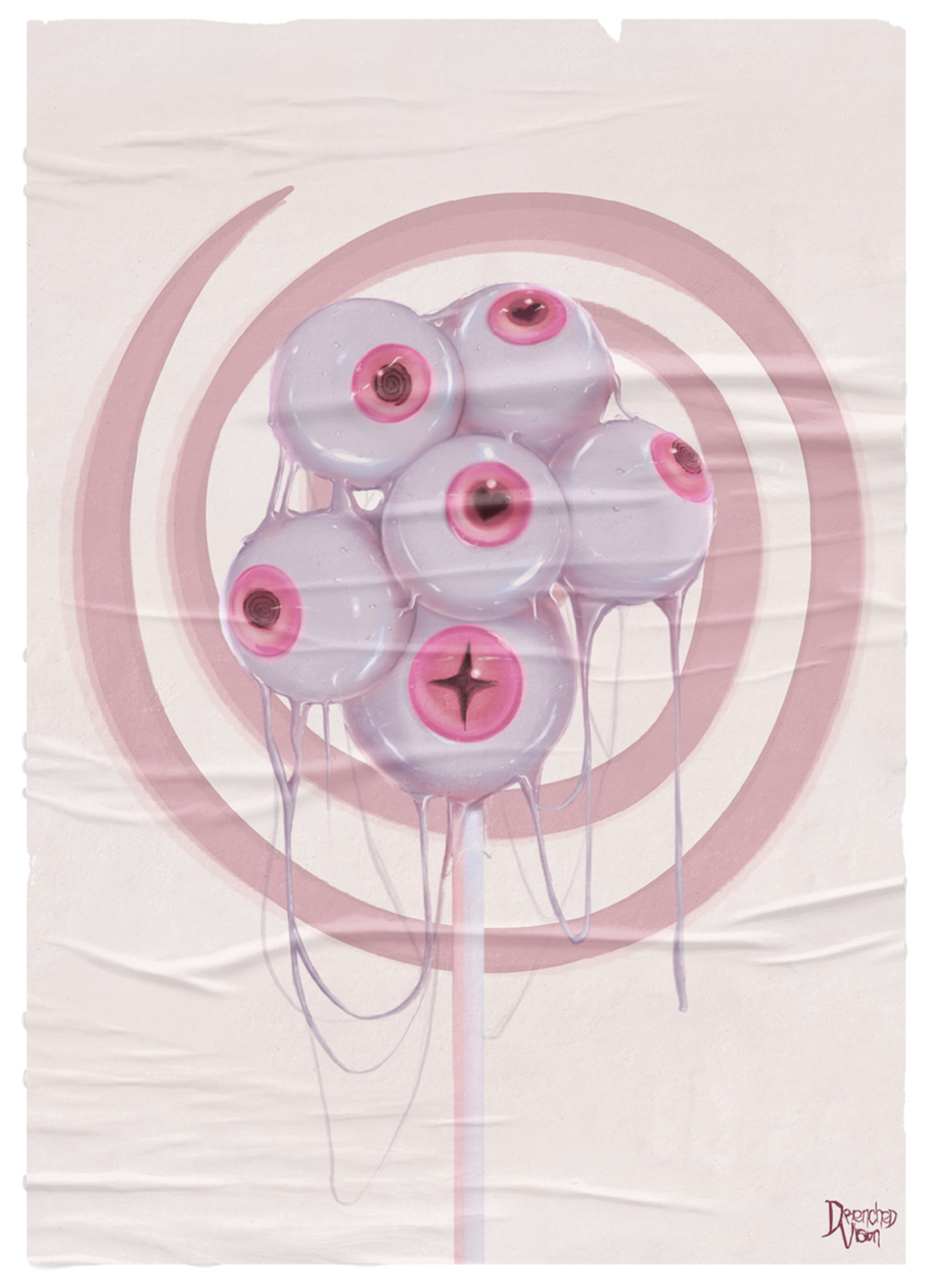 Eyeball Lollipop (signature piece) My sweet distortion this one always watches you.