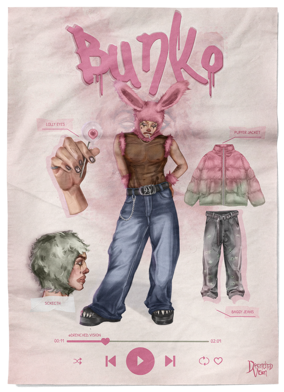 Bunko Alt Mag Style Pose Bunko, the chaos cover star. Styled to disturb.