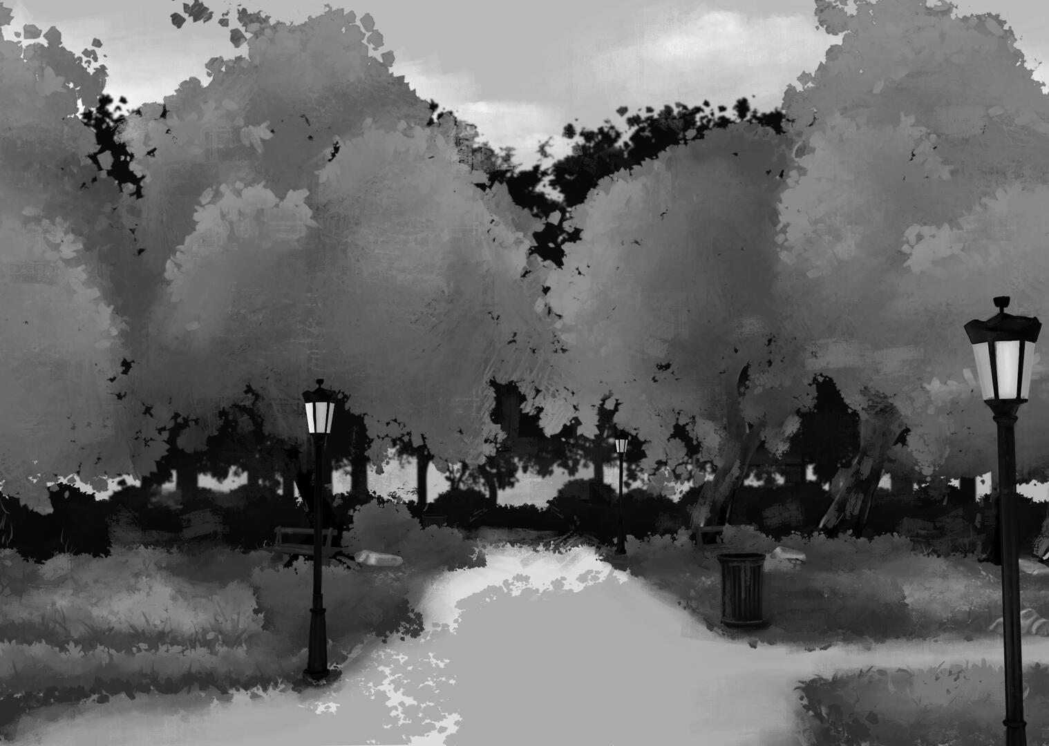 Park 1 - Painted Background