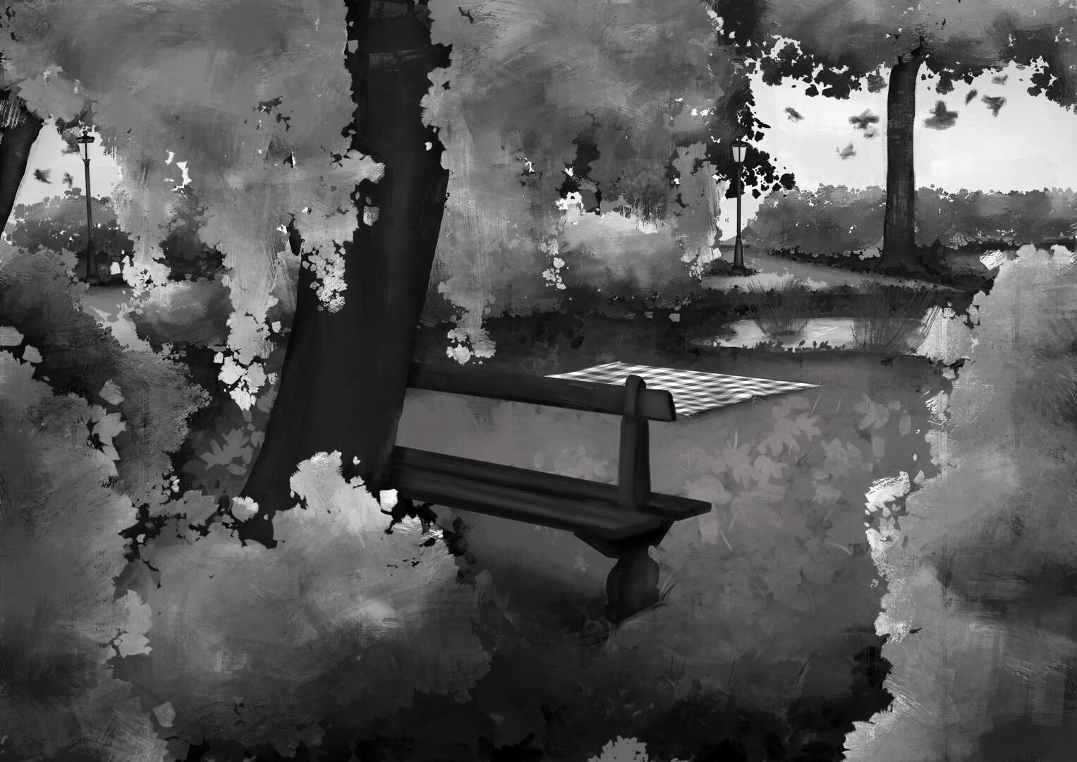 Park 2 - Painted Background