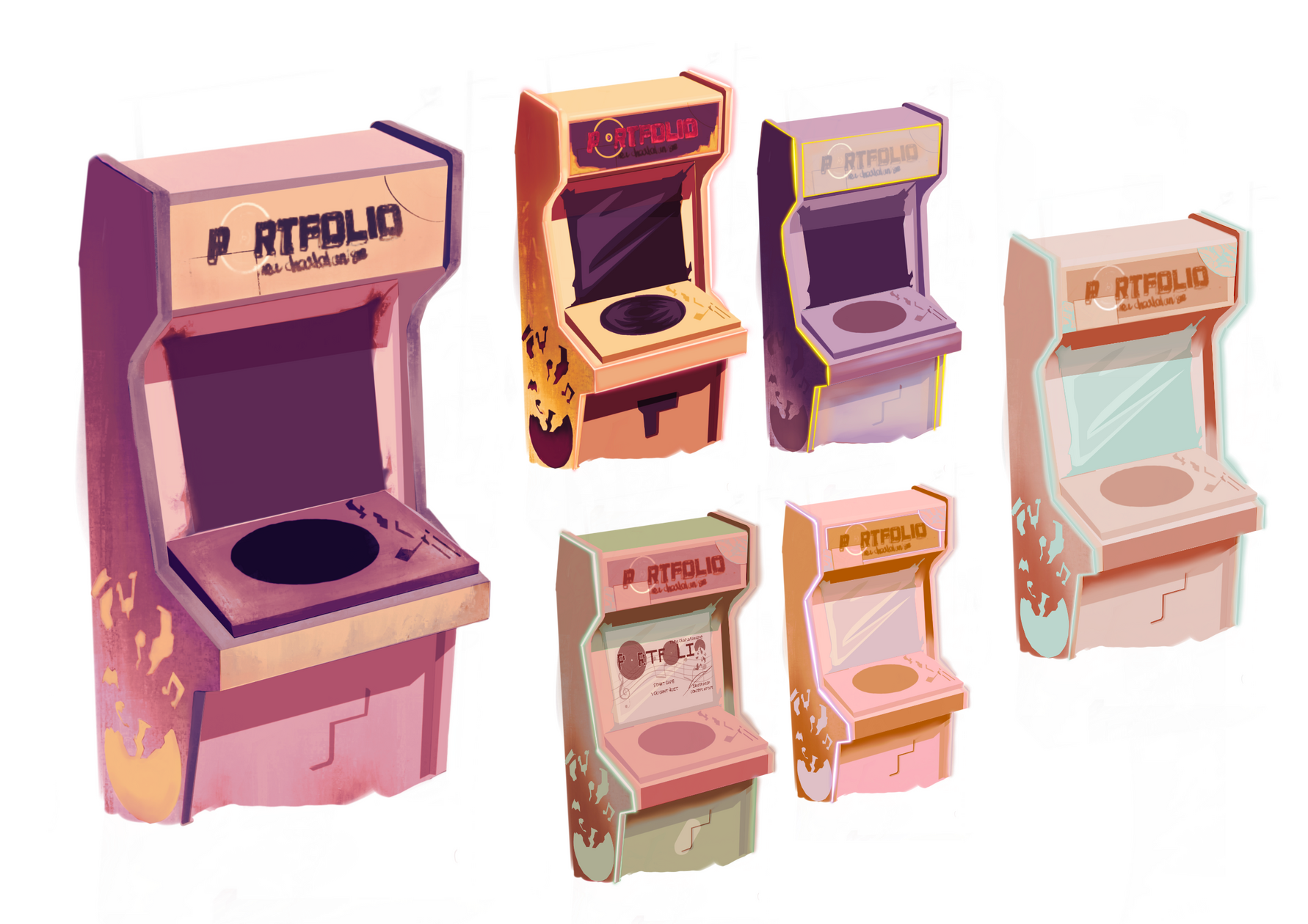 Retro Arcade Game - Concept Color